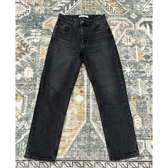 Zara Black Denim Jeans - Picture 1 of 9